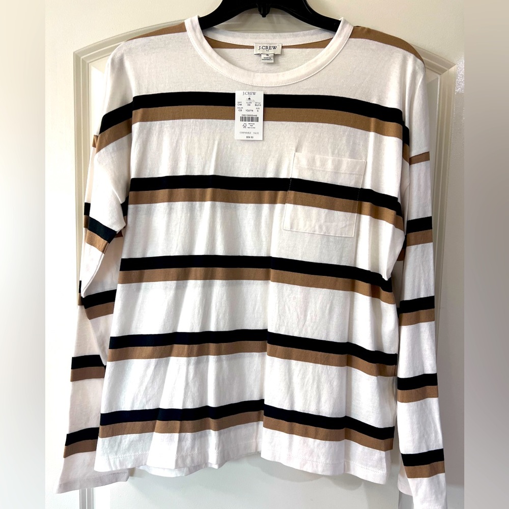 J. Crew Stripped Long Sleeve Shirt